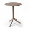 COMPRALO Table De Bar Ronde En Polypropylène De Style Taupe Tuhl Lipari -Table haute et bar Soldes 46668100 1
