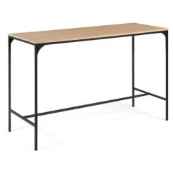 IDMARKET Table Haute De Bar DETROIT Et 6 Tabourets Design Industriel -Table haute et bar Soldes 46760731 5