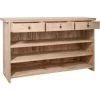Bar 3 Tiroirs En Bois Mat - Calicosy - Bois Mat 1 Bar 3 Tiroirs En Bois Mat - Calicosy - Bois Mat -Table haute et bar Soldes 46988316 1