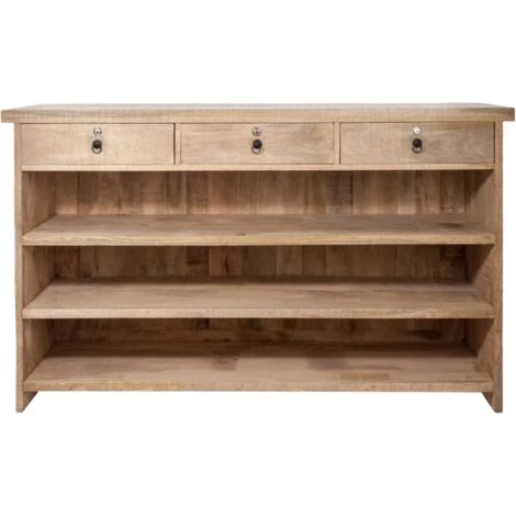 Bar 3 Tiroirs En Bois Mat - Calicosy - Bois Mat 4 Bar 3 Tiroirs En Bois Mat - Calicosy - Bois Mat – Image 2