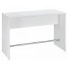 SANS MARQUE Table De Restauration Haute 6 Places L 160 X P 70 Cm - Luego - Blanc - Maxiburo -Table haute et bar Soldes 47305027 1