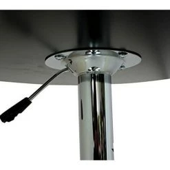 WOLTU 1 X Table De Bar En MDF Avec Pied. Table Ronde. Hauteur Réglable.Noir -Table haute et bar Soldes 47380224 3