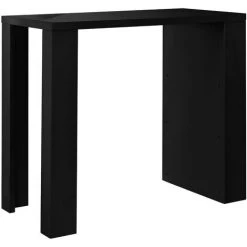 Table De Bar Bonn 3 Étagères 117 X 57 X 107 Cm Noir [en.casa] -Table haute et bar Soldes 4895975 4