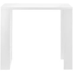 Table De Bar Bonn 3 Étagères 117 X 57 X 107 Cm Blanc [en.casa] -Table haute et bar Soldes 4895976 3