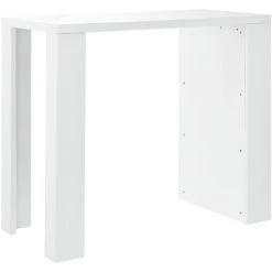 Table De Bar Bonn 3 Étagères 117 X 57 X 107 Cm Blanc [en.casa] -Table haute et bar Soldes 4895976 4
