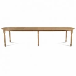 HELLIN Table Ronde 6 Pieds Tournés 115 Cm + 3 Rallonges Bois - VICTORIA - Chêne 8 HELLIN Table Ronde 6 Pieds Tournés 115 Cm + 3 Rallonges Bois - VICTORIA - Chêne -Table haute et bar Soldes 49302322 2