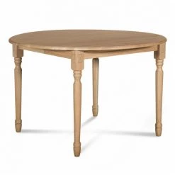 HELLIN Table Ronde 6 Pieds Tournés 115 Cm + 3 Rallonges Bois - VICTORIA - Chêne 9 HELLIN Table Ronde 6 Pieds Tournés 115 Cm + 3 Rallonges Bois - VICTORIA - Chêne -Table haute et bar Soldes 49302322 3