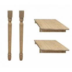 HELLIN Table Ronde 6 Pieds Tournés 115 Cm + 3 Rallonges Bois - VICTORIA - Chêne 11 HELLIN Table Ronde 6 Pieds Tournés 115 Cm + 3 Rallonges Bois - VICTORIA - Chêne -Table haute et bar Soldes 49302322 5