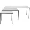 FP Table 1200x800 Mm Gris Clair/gris Clair -Table haute et bar Soldes 4938325 1