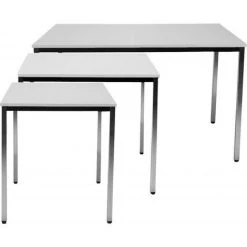 FP Table 1200x800 Mm Chrom/gris Clair