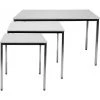 FP Table 1600x800 Mm Chrom/gris Clair -Table haute et bar Soldes 4938357 1