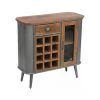 M-S Meuble De Rangement 85x35x85 Cm En Palissandre Et Acier - SUWA