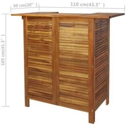 YOUTHUP Table Et Chaises De Bar 3 Pcs Bois D'acacia Massif -Table haute et bar Soldes 51853676 4