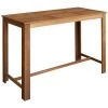 YOUTHUP Table De Bar Bois D'acacia Solide 150 X 70 X 105 Cm - Brun -Table haute et bar Soldes 51861203 1