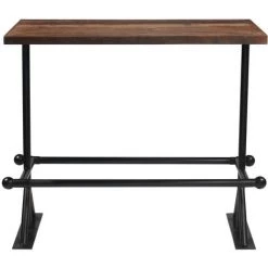 YOUTHUP Mobilier De Bar 5 Pcs Bois De Récupération Massif - Brun -Table haute et bar Soldes 51872734 3