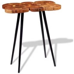 YOUTHUP Table De Bar Bois D'acacia Massif 90 X 60 X 110 Cm - Brun -Table haute et bar Soldes 51874249 4