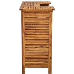 YOUTHUP Table De Bar 110 X 50 X 105 Cm Bois D'acacia Massif - Brun -Table haute et bar Soldes 51876780 5