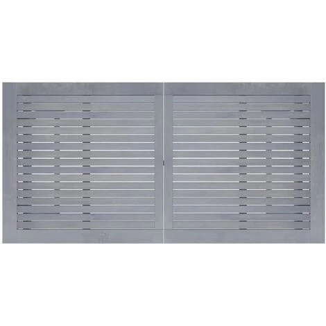 YOUTHUP Table De Bar De Jardin Gris 140x70x104 Cm Bois D'acacia Massif - Gris 7 YOUTHUP Table De Bar De Jardin Gris 140x70x104 Cm Bois D'acacia Massif - Gris – Image 5