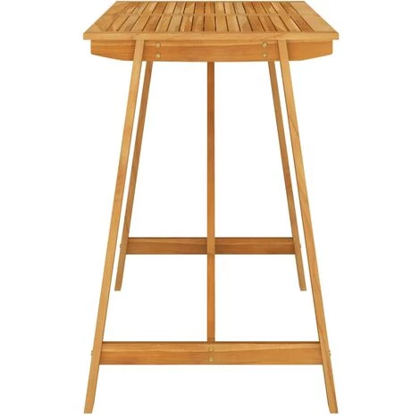 YOUTHUP Table De Bar De Jardin 140x70x104 Cm Bois D'acacia Massif - Brun 5 YOUTHUP Table De Bar De Jardin 140x70x104 Cm Bois D'acacia Massif - Brun – Image 3