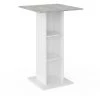 Table De Bar „Redeo“ Blanche/Béton Vicco