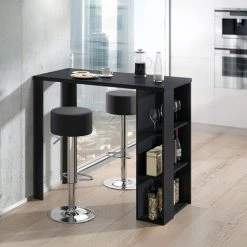 Table De Bar „Noel“ Noir Avec 2 Tabourets Vicco -Table haute et bar Soldes 52051024 4