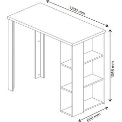 Table De Bar „Noel“ Blanche Vicco -Table haute et bar Soldes 52052497 3