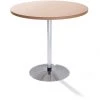 CERTEO Table à Pied Central - Ø 800 Mm, Hauteur 720 Mm - Aggloméré Façon Hêtre - Coloris Plateau: Façon Hêtre -Table haute et bar Soldes 52057880 1
