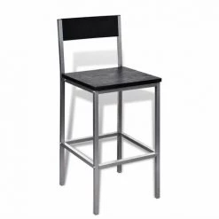 Topdeal Ensemble De Bar à Petit-déjeuner -Table haute et bar Soldes 52084003 3
