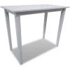 Topdeal Table De Bar En Bois Blanc -Table haute et bar Soldes 52084087 1