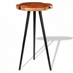 Topdeal Table De Bar Bois D'acacia Massif (55-60) X 110 Cm 9 Topdeal Table De Bar Bois D'acacia Massif (55-60) X 110 Cm -Table haute et bar Soldes 52084716 3