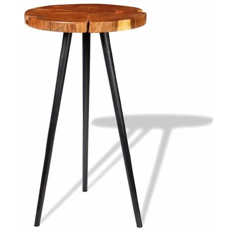 Topdeal Table De Bar Bois D'acacia Massif (55-60) X 110 Cm 6 Topdeal Table De Bar Bois D'acacia Massif (55-60) X 110 Cm – Image 4