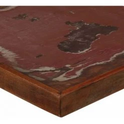 Topdeal Table De Bar Bois Massif Recyclé Multicolore 120 X 60 X 107 Cm -Table haute et bar Soldes 52085219 4