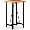 Topdeal Table De Bar Bois Massif D'acacia 60x60x107 Cm -Table haute et bar Soldes 52085241 1