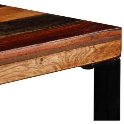 Topdeal Table De Bar Bois Recyclé Solide 70 X 70 X 106 Cm -Table haute et bar Soldes 52085586 5