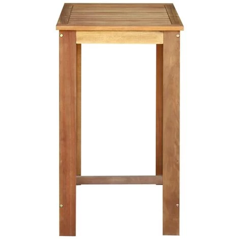 Topdeal Table De Bar Bois D'acacia Solide 60 X 60 X 105 Cm 4 Topdeal Table De Bar Bois D'acacia Solide 60 X 60 X 105 Cm – Image 2