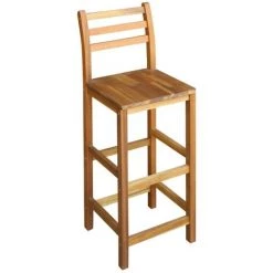 Topdeal Table Et Chaises De Bar 5 Pcs Bois D'acacia Massif -Table haute et bar Soldes 52085733 3