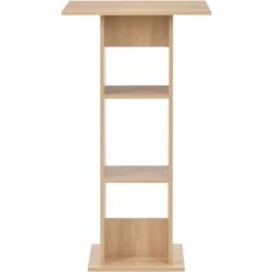 Topdeal Table De Bar Chêne 60x60x110 Cm -Table haute et bar Soldes 52088392 3