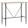 Topdeal Table De Bar Chêne 120 X 60 X 110 Cm MDF
