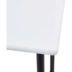Topdeal Table De Bar Blanc 60 X 60 X 111 Cm MDF -Table haute et bar Soldes 52088807 4