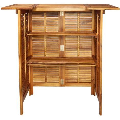 Topdeal Table De Bar 110 X 50 X 105 Cm Bois D'acacia Massif VDFF28228_FR 6 Topdeal Table De Bar 110 X 50 X 105 Cm Bois D'acacia Massif VDFF28228_FR – Image 4