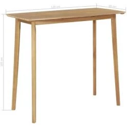Topdeal Table De Bar 120x60x105 Cm Bois D'acacia Massif VDFF28434_FR 9 Topdeal Table De Bar 120x60x105 Cm Bois D'acacia Massif VDFF28434_FR -Table haute et bar Soldes 52102146 4