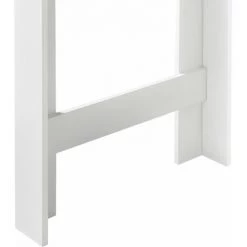 HELLOSHOP26 Table De Bar Design Avec Surfaces De Rangement Table Bistrot Avec 3 étagères Panneaux De Particules 110 X 50 X 103 Cm Blanc - Blanc 10 HELLOSHOP26 Table De Bar Design Avec Surfaces De Rangement Table Bistrot Avec 3 étagères Panneaux De Particules 110 X 50 X 103 Cm Blanc - Blanc -Table haute et bar Soldes 52103545 4