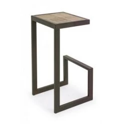 WEBMARKETPOINT Tabouret De Bar Industriel Blocks 70h Cm