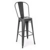 WEBMARKETPOINT Tabouret De Bar MINNESOTA Couleur Anthracite 117h Cm -Table haute et bar Soldes 52529503 1