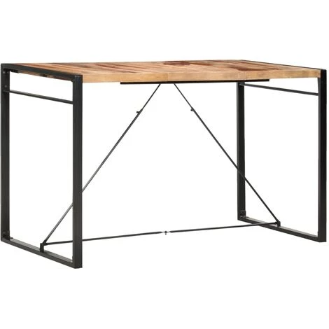 TRUE DEAL Table De Bar 180x90x110 Cm Bois Solide 3 TRUE DEAL Table De Bar 180x90x110 Cm Bois Solide