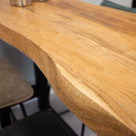 DIMEHOUSE Bruce Table De Bar Industrielle 150x50 Cm - Brun 5 DIMEHOUSE Bruce Table De Bar Industrielle 150x50 Cm - Brun – Image 3