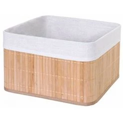 NOVA Conteneur De Boîte De Rangement En Bambou Avec Cadre Intérieur Métallique Couleur : Naturel 9 NOVA Conteneur De Boîte De Rangement En Bambou Avec Cadre Intérieur Métallique Couleur : Naturel -Table haute et bar Soldes 53577533 3