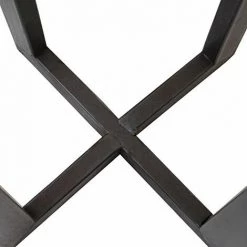 NOVA Table Basse Haute En Bois De Pin Solide Texture En Métal -Table haute et bar Soldes 53577678 5