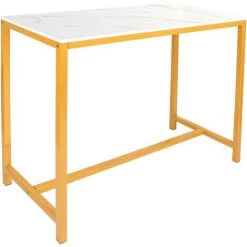 SZYB Table Haute De Bar Et 2 Tabourets Design Industriel - Meubles Modernes Simples -Table haute et bar Soldes 53612138 3