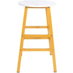 SZYB Table Haute De Bar Et 2 Tabourets Design Industriel - Meubles Modernes Simples -Table haute et bar Soldes 53612138 4